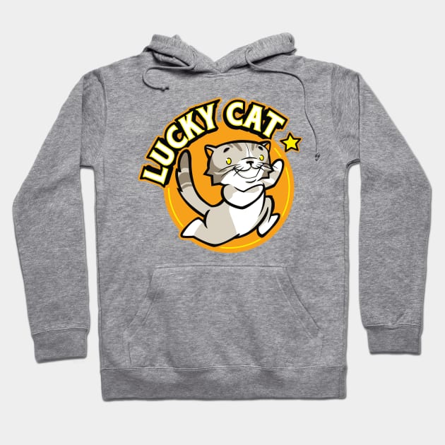 Lucky Cat! Hoodie by Mattocks Design